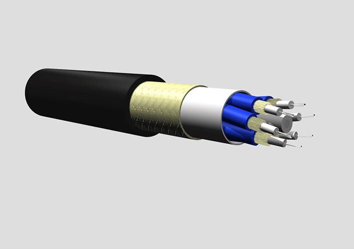 Foto Cable industrial flexible de tipo breakout para conectorización directa.